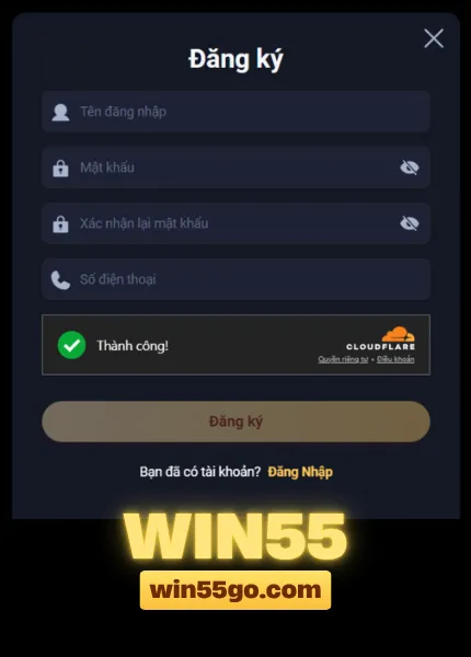 đăng kí win55go.com